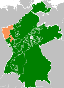 Granducato di Berg - Localizzazione