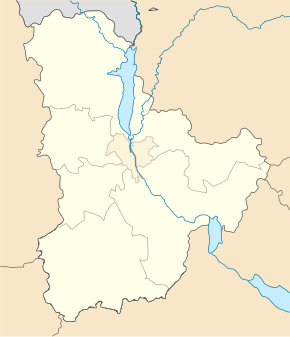 Ясногородка. Карта розташування: Київська область