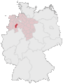 Lage des Landkreises Vechta in Deutschland