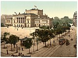 奥古斯特广场上的新剧院，1900年