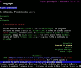 Lynx su una shell Linux