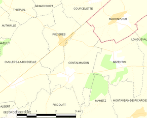 Poziția localității Contalmaison