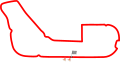Basic outline of the track as it existed in 1935 in SVG format