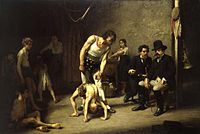 La famiglia di acrobati e il direttore del circo, (1878). Göteborgs konstmuseum, Göteborg.