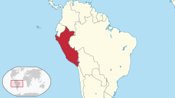 Geografisk plassering av Peru