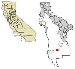 Location within San Mateo County