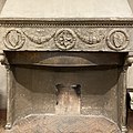 Renaissance-era chimney mantle in Sala Europa