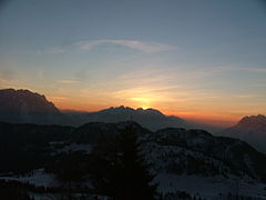 Amanecer en Marmolada