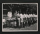 Presentation of souvenir medallions to schoolchildren