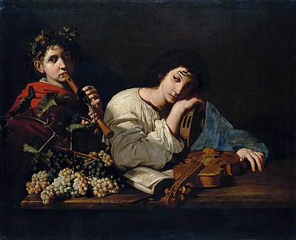 Aminta's Lament (ca. 1625), oil on canvas (39 x 47 in.) Louvre, Paris