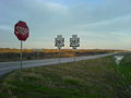 Approaching US 287 in Mansfield.