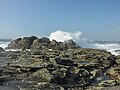 La tempête du 5 février 2014 à Saint-Guénolé : vagues dans les rochers de Saint-Guénolé 4