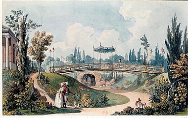 Bélanger: Jardins de l'hôtel Beaumarchais, > 1790