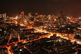 City centre at night