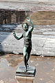 Bronze statue of the Faun in Pompeii