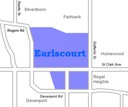 Location of Earlscourt