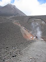 Climbing the volcano