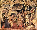 Gentile da Fabriano, Adoración de los magos (1423) Temple sobre madera, 300 x 282 cm Uffizi, Florencia