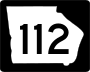 State Route 112 marker