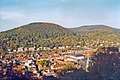 Blick auf Heidelberger Altstadt, Heiligenberg und Heidenknörzel