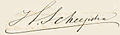 Handtekening Hindericus Scheepstra (1859-1913)