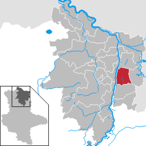 Poziția Klietz pe harta districtului Stendal