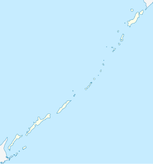 ユジノ・クリリスクの位置（千島列島内）