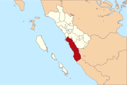 Location within West Sumatra