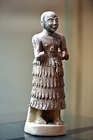Estatueta masculina, Templo de Sim IX, Cafaja, Museu do Iraque