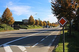 de N46 in Velzeke-Ruddershove (Zottegem)