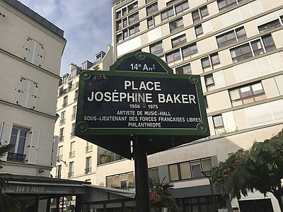 Plaça Joséphine-Baker al 14è districte de París