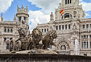 Fuente de Cibeles y Palacio de Comunicaciones (Ayuntamiento de Madrid), en el barrio de Jerónimos