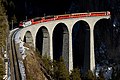 Landwasser viaduct, Albula Railway near Filisur, Graubünden, Switzerland (1902)