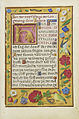 Libro delle preghiere del cardinale Albrecht di Brandenburg: pagina di testo con bordi decorati, f 124, Paul Getty Museum, Los Angeles