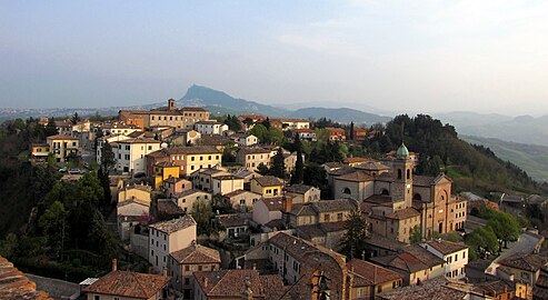 Verucchio, Monte Titano in background