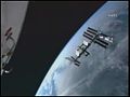 NASA TV image of the undocking maneuver