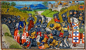 Битва при Алжубарроті (Жан де Варвін, «Хроніки Англії», 1479—1480)