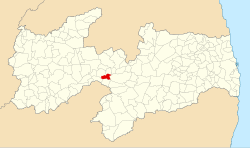 Localização de Cacimbas na Paraíba