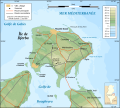 Djerba topographic cairt in French.