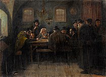Judje preučujejo Talmud, Paríz, okoli 1880-1905