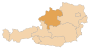 Položaj pokrajine Gornje Austrije u Austriji