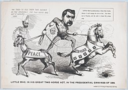 Little Mac, in His Great Two Horse Act, in the Presendential Canvass of 1864 MET DP876937.jpg