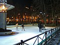 Oslo ice skating at night