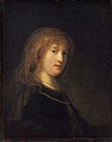 Saskia van Uylenburghen erretratua, 1635 Washingtongo Arte Galeria Nazionala