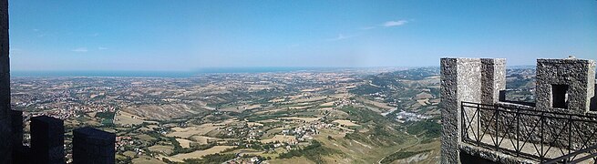 San Marino, view on Rimini and Riccione - panoramio.jpg