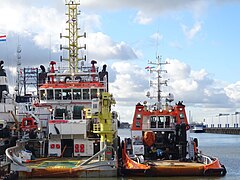 Sentosa (tugboat, 2001) and Duke II (tugboat, 2013) - Lekhaven - Port of Rotterdam - moored - 2019 - pic1.jpg