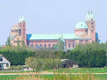 Cathedral of Speyer, the biggest romanesque Church in the world that still stands. The abbey of Cluny was bigger but was destroyed.