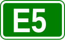 Zeichen der Europastraße 5