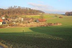 Area of the former Wasserburg fortress in Bergland