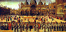 Gentile Bellini: Prozession auf dem Markusplatz (1496)